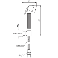 Nicolazzi Doccia Гигиенический душ, цвет: бронза