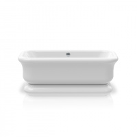 KNIEF Retro Ванна отдельностоящая 180х85х63см, с акриловым плинтусом, без щелевого слива-перелива