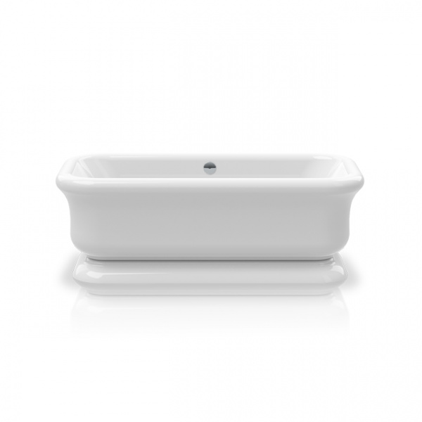 KNIEF Retro Ванна отдельностоящая 180х85х63см, с акриловым плинтусом, без щелевого слива-перелива