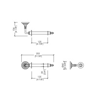 Devon&Devon Chelsea Держатель для туалетной бумаги, подвесной, цвет: золото