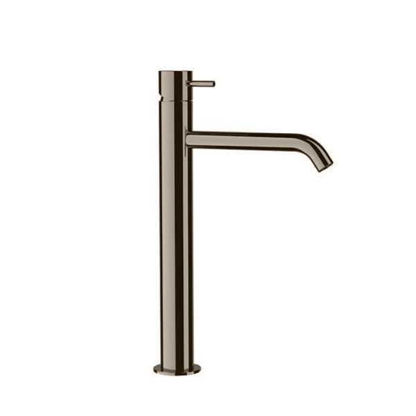 Kerasan Nolita Смеситель для раковины на 1 отв., без донного клапана, излив 165мм h215мм, цвет: никель