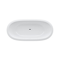 Laufen Alessi One Ванна 183x87x46см, отдельностоящая, овальная, с слив-переливом, сист. подъема, материал: композит