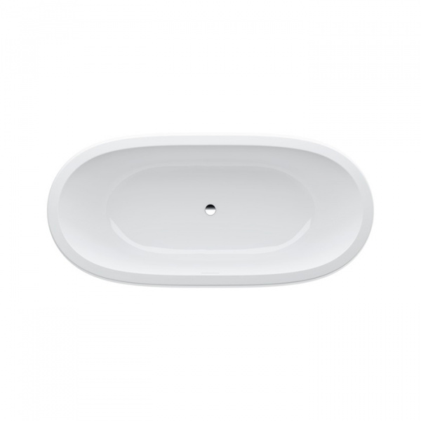 Laufen Alessi One Ванна 183x87x46см, отдельностоящая, овальная, с слив-переливом, сист. подъема, материал: композит