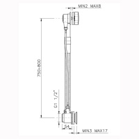Nicolazzi Complementi Слив-перелив (автоматический) для ванны, цвет: золото
