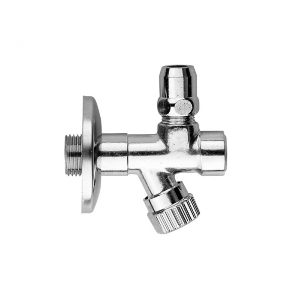 Gattoni Accessori Угловой вентиль с фильтром 1/2&quotx3/8" без цангового зажима, цвет хром