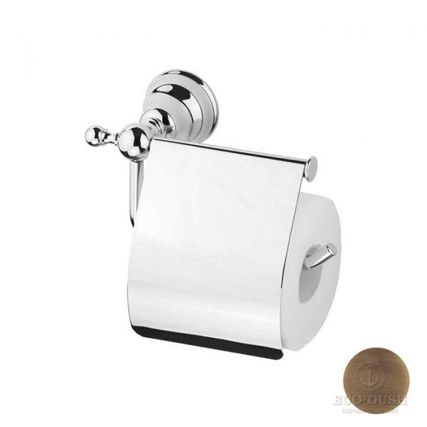 HUBER Croisette Бумагодержатель с крышкой, подвесной, цвет: бронза