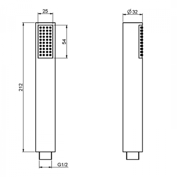 Carlo Frattini Wellness Ручной душ F2067CR, цвет: хром