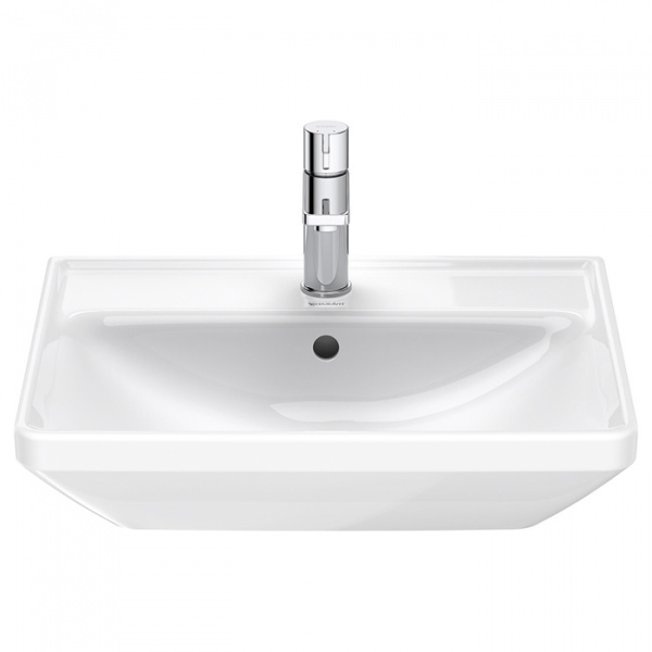 Duravit D-Neo Раковина накладная 55х44см, с переливом, с 1 отв., WonderGliss, цвет: белый