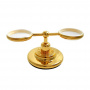 Nicolazzi Liberty Держатель для стакана и мыльницы, подвесной, цвет: золото