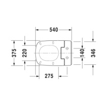 Duravit SensoWash Slim Сиденье для унитаза SensoWash 37.5х54см с душем, цвет: белый