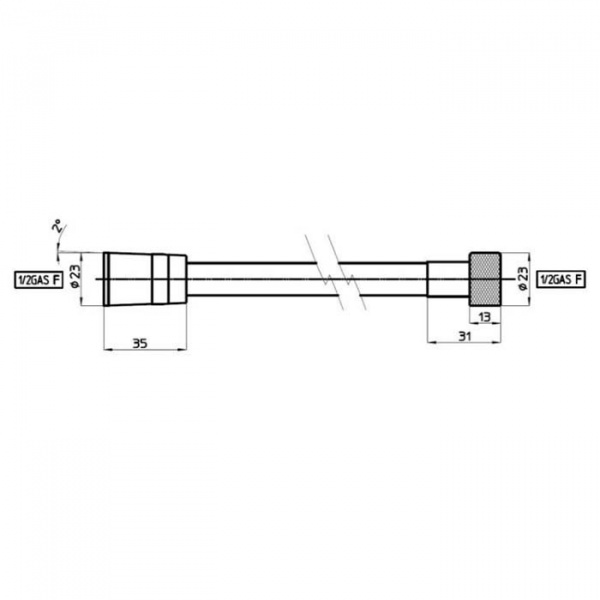 Bossini Paloma Шланг для душа 150см., цвет хром