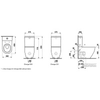 Laufen Pro Унитаз моноблок приставной комбинированный 65х36х44см, цвет: белый
