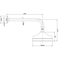 Nicolazzi Doccia Верхний душ, Ø 30см, цвет: тёмная бронза