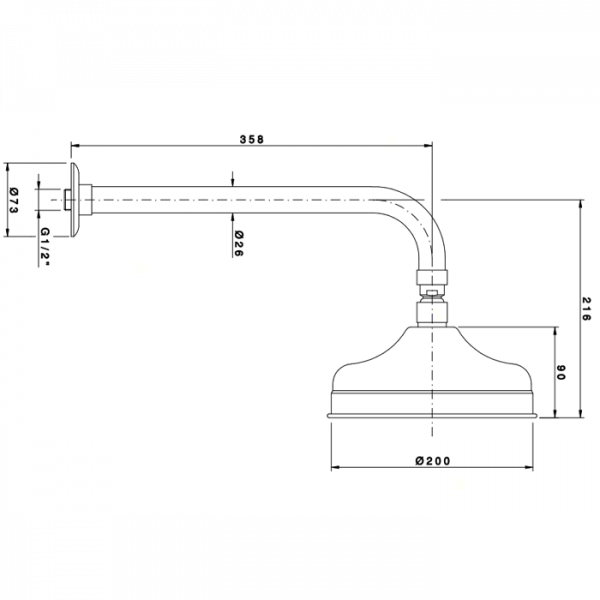 Nicolazzi Doccia Верхний душ, Ø 30см, цвет: тёмная бронза