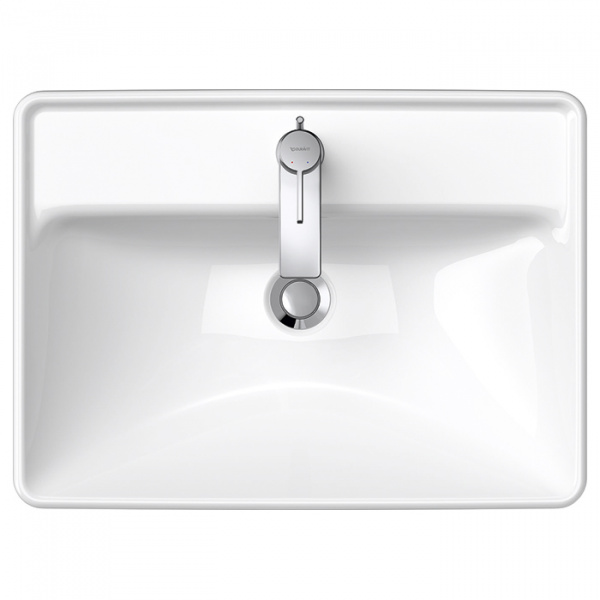 Duravit D-Neo Раковина встраиваемая сверху 60х40см, с переливом, с 1 отв., цвет: белый
