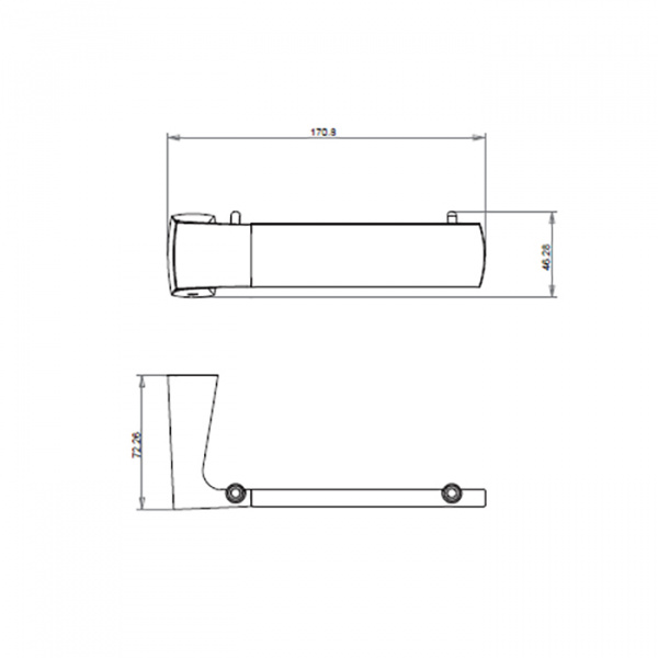 Gattoni Boomerang Держатель туалетного рулона, подвесной, цвет: хром