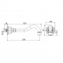 Carlo Frattini Wellness Излив для настенного монтажа, длина 209 мм., цвет: золото