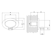 Gessi Ovale Вывод воды на 1/2", цвет: хром