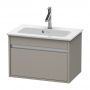 Duravit Ketho Тумба подвесная, 41x60x38.5см, с раковиной, 1 выдв. ящик, цвет: tera