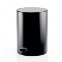 Decor Walther TE 50 Ведро 23.5xh32см, с педалью и крышкой, softclose, напольная, цвет: черный матовый