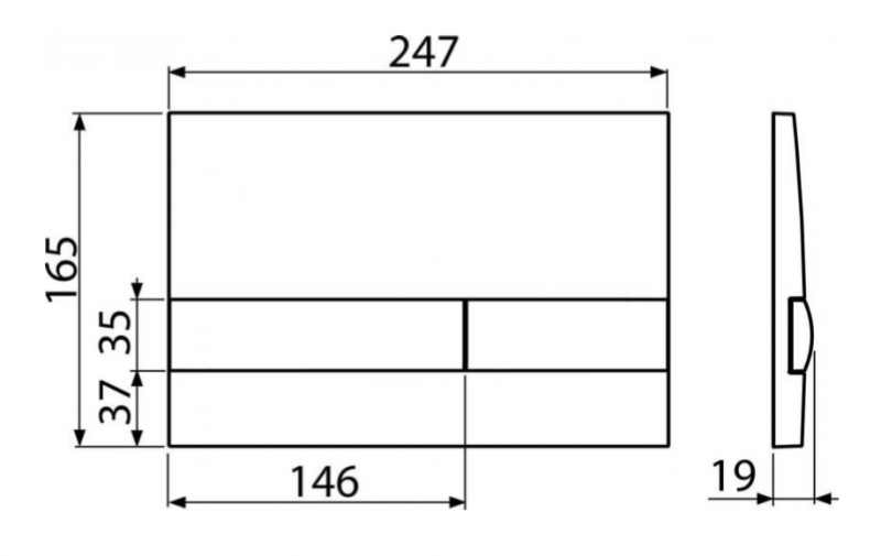 Кнопка управления (Черная), арт. M1718