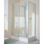 KERMI Ibiza2000 Душевой угол раздвижной 120x80x185см., цвет: серебро/Arena C