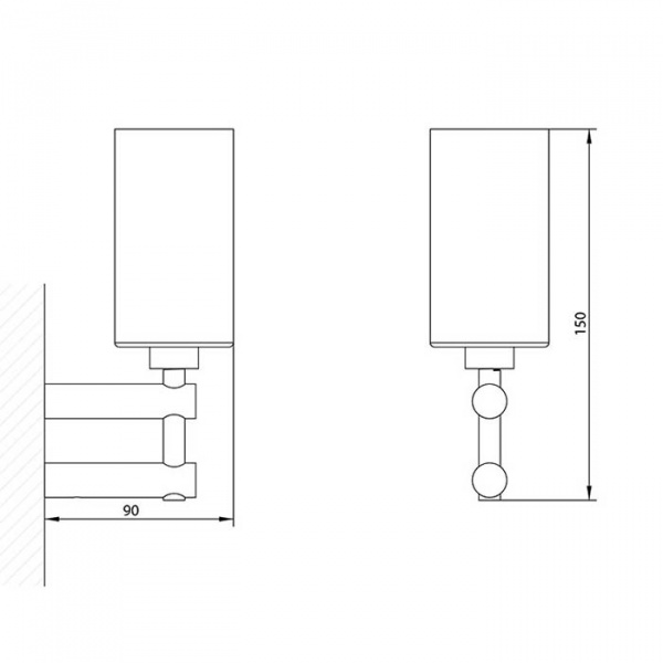 Стакан подвесной Bongio T Mix, цвет: золото 24к.