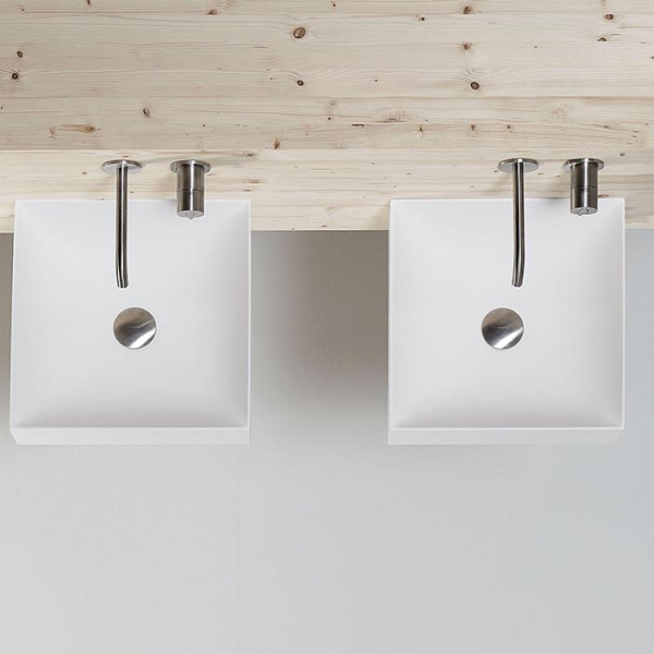 Antonio Lupi Stratos Раковина 40х40 см, без отв., цвет: белый