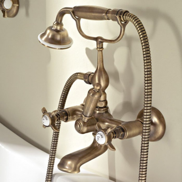 Sbordoni Смеситель для ванны на 2 отверстия, цвет: бронза