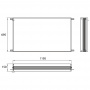 EMCO Evo Монтажная рама для встраиваемого зеркального шкафа 120, B119.5xH69.5см