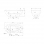 Knief Lounge Ванна отдельностоящая 185x95x63.5cм, со слив-переливом
