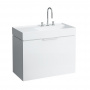 Laufen Kartell Тумба с раковиной, 89.5х45.5х61.5см, с 1 выдвиж. ящиком с полкой, с сифоном, цвет: белый глянцевый