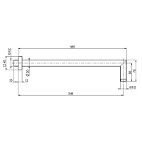 Carlo Frattini Wellness Держатель для душа настенный 350мм. F2538CR, цвет: хром