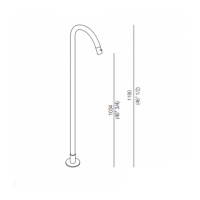 Agape Fez Напольный смеситель для ванны, высота: 118см, цвет: хром