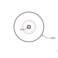 Artceram Jolie Раковина накладная 50см., цвет: черный матовый