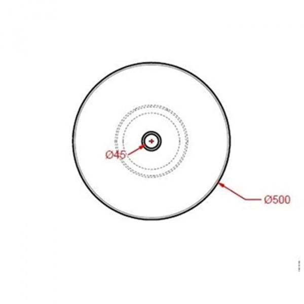 Artceram Jolie Раковина накладная 50см., цвет: белый матовый