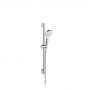 Hansgrohe Crometta Vario Unica Душевой набор: штанга 650mm, ручной душ, 2jet (Rain, IntenseRain), шланг, цвет: белый/хром