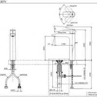 TOTO NEOREST Смеситель для  раковины со сливным клапаном, H 174мм латунь, цвет: хром, Comfort Glide Водосбережение