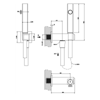 Gessi Eleganza Гидроершик настенный, цвет: хром