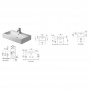 Duravit Vero Раковина 70х47 см, без отв., без перелива, цвет: белый