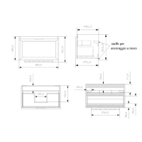 EBAN Paola Комплект мебели Filo, 81см, цвет: PERGAMON