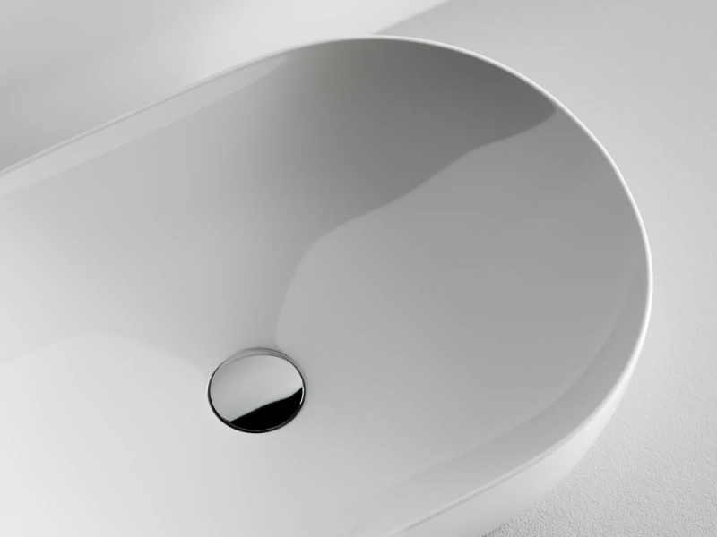 Умывальник чаша накладная овальная Element 600*415*135мм Ceramica Nova белый CN5009