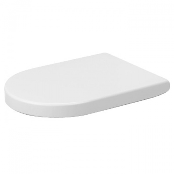 Duravit Starck 2  Сиденье для унитаза с плавным опусканием: SoftClose, петли сталь, цвет: белый