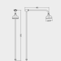 Devon&Devon Верхний душ диаметром 13см, цвет: хром