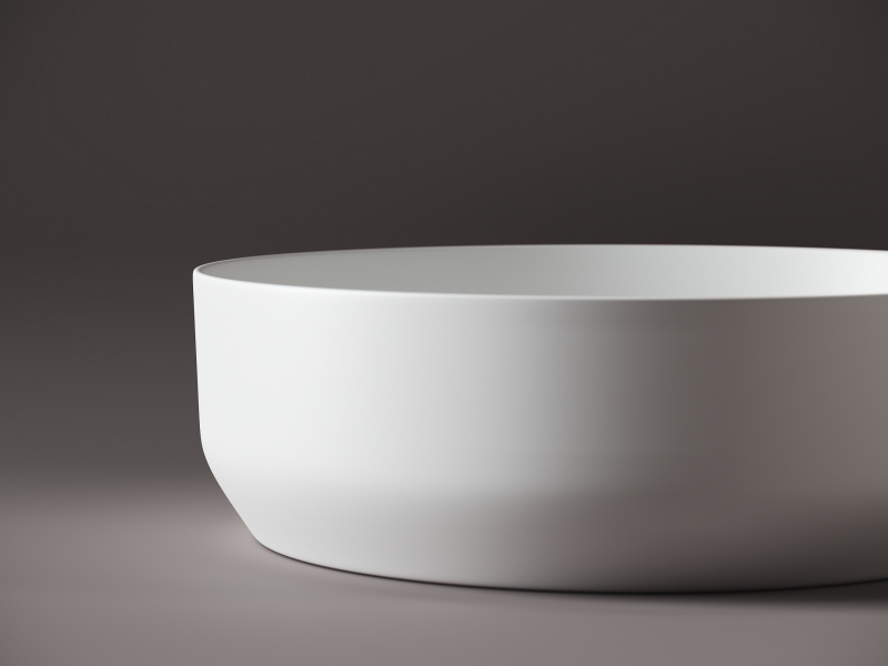 Умывальник чаша накладная круглая (цвет Белый Матовый) Element 390*390*120мм Ceramica Nova белый матовый CN6022MW