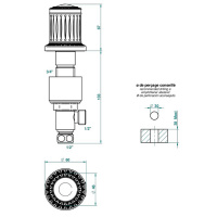 THG Malmaison crystal Вентиль смесителя для раковины, цвет: Soft matt gold