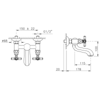 Nicolazzi Teide Смеситель для раковины, цвет: хром