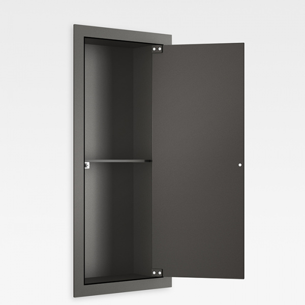 Armani Roca Island Встраиваемый шкафчик 25х13.1хh55см с полочкой DX, цвет: nero