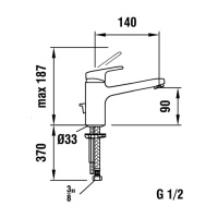 Laufen Pro Смеситель для раковины однорычажный на 1 отв., цвет: хром
