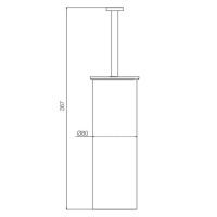 Fima Carlo Frattini Rotola Ёршик напольный, цвет: хром